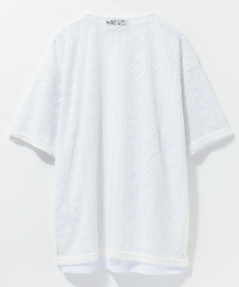 NOBLE PRODUCT  レースアンサンブルTシャツ アクセサリー付き メンズ メール便 対応商品商品画像-16