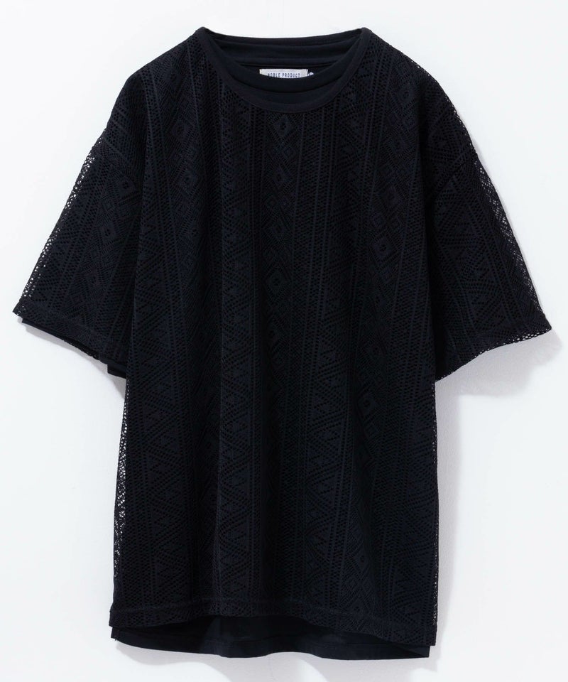 NOBLE PRODUCT  レースアンサンブルTシャツ アクセサリー付き メンズ メール便 対応商品商品画像-17