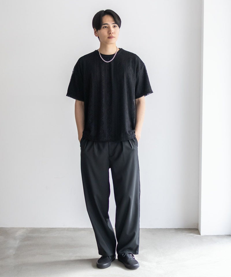 NOBLE PRODUCT  レースアンサンブルTシャツ アクセサリー付き メンズ メール便 対応商品商品画像-26