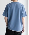 NAVY SARARI  接触冷感フェイクレイヤードTシャツ メンズ メール便 対応商品商品サムネイル-10