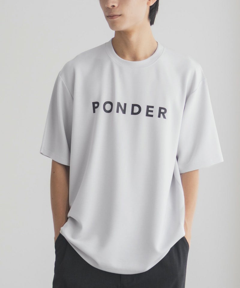 NAVY SARARI  ポンチ素材 冷感プリントTシャツ メンズ メール便 対応商品商品画像-11