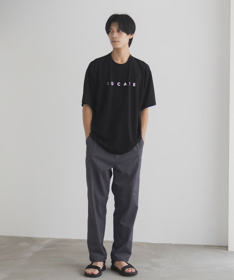 NAVY SARARI ポンチ素材 冷感プリントTシャツ メンズ メール便 対応商品商品画像-15