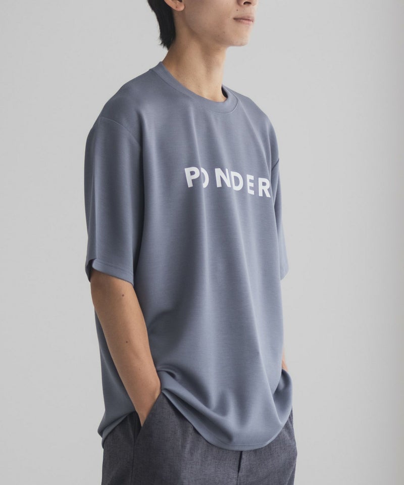 NAVY SARARI ポンチ素材 冷感プリントTシャツ メンズ メール便 対応商品商品画像-23