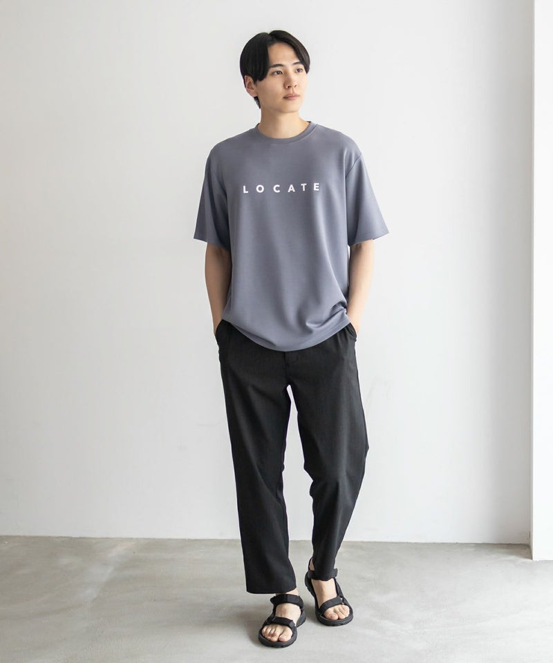 NAVY SARARI  ポンチ素材 冷感プリントTシャツ メンズ メール便 対応商品商品画像-27