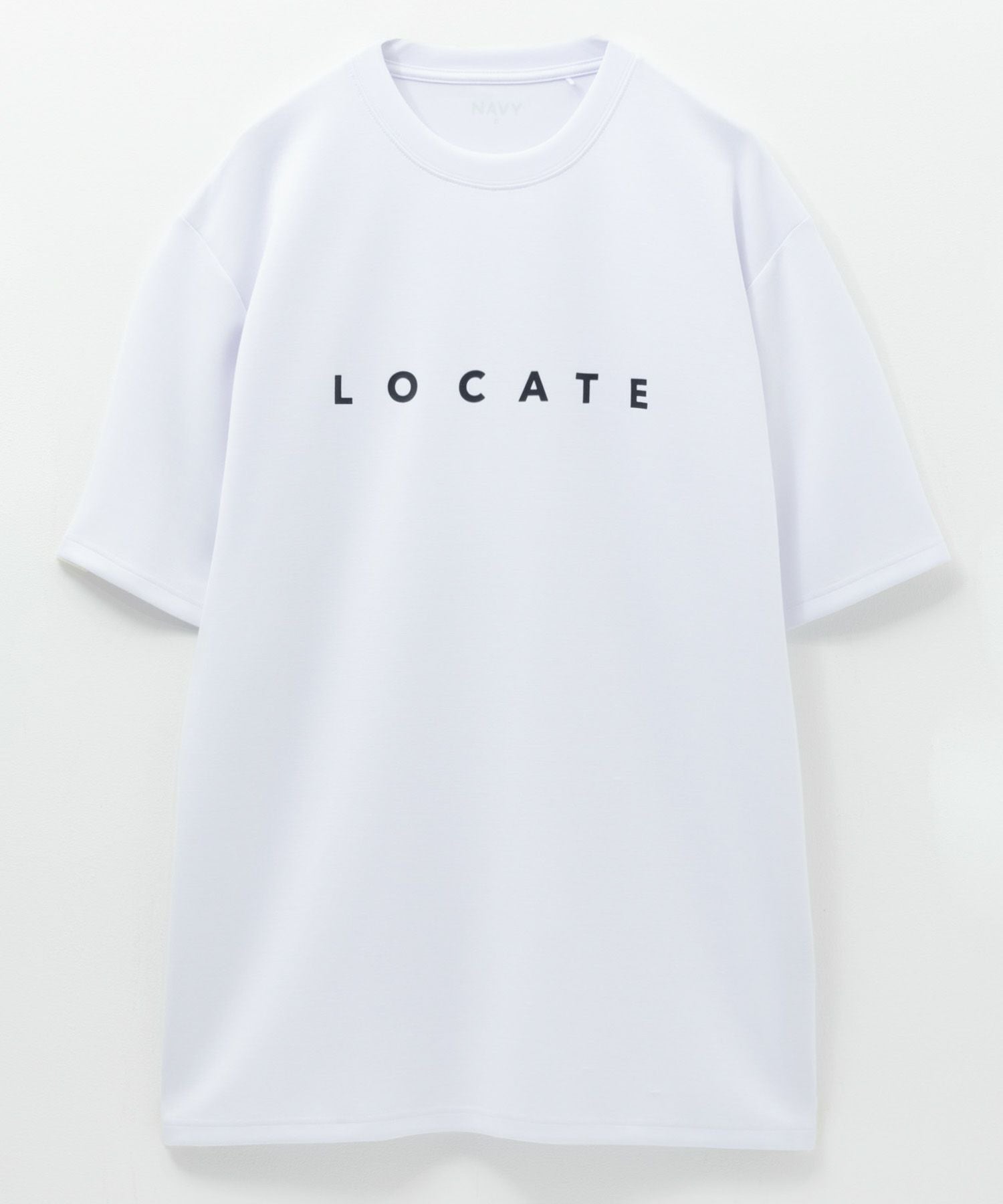 NAVY SARARI ポンチ素材 冷感プリントTシャツ メンズ