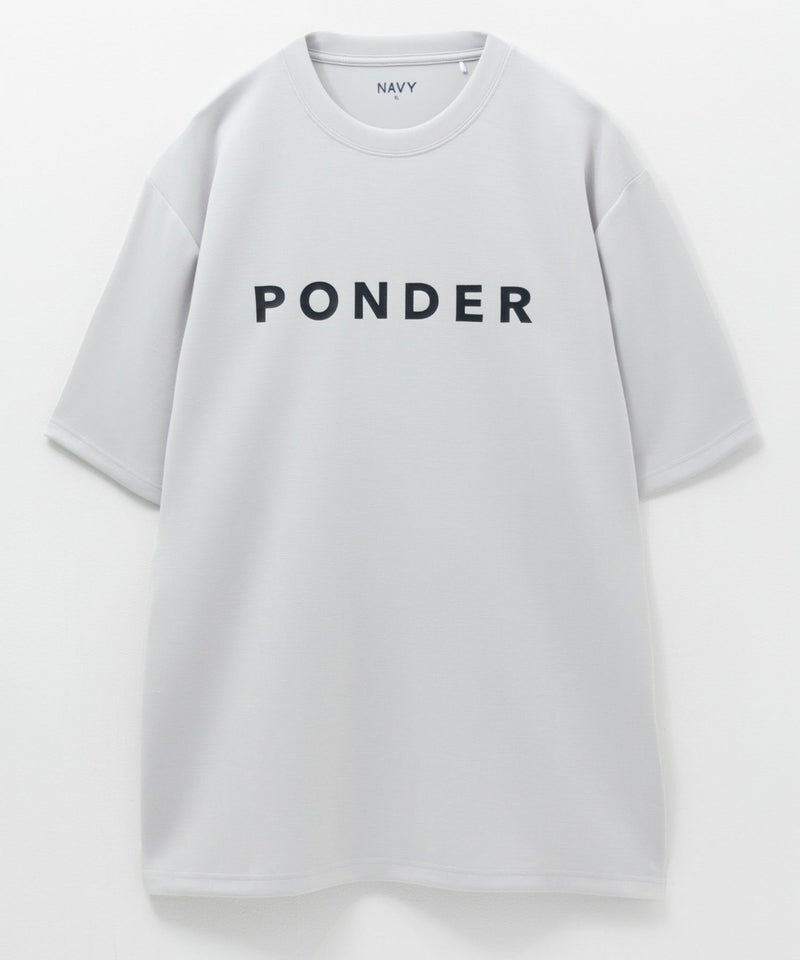 NAVY SARARI ポンチ素材 冷感プリントTシャツ メンズ メール便 対応商品商品画像-32