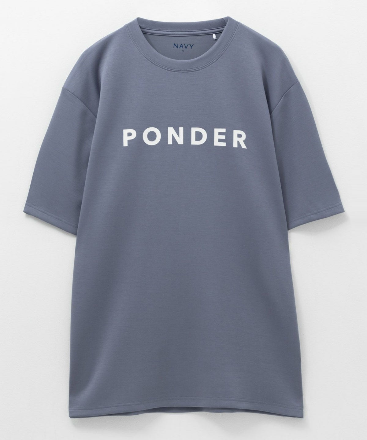 NAVY SARARI ポンチ素材 冷感プリントTシャツ メンズ ネコポス 対応商品