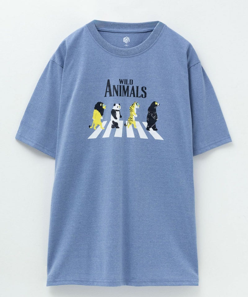 T-GRAPHICS アニマルプリント半袖Tシャツ メンズ メール便 対応商品商品画像-7