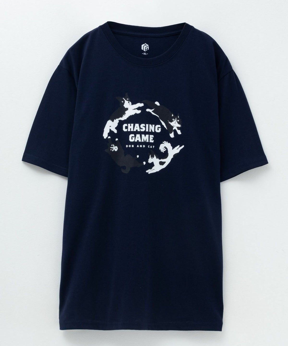 T-GRAPHICS アニマルプリント半袖Tシャツ メンズ ネコポス 対応商品