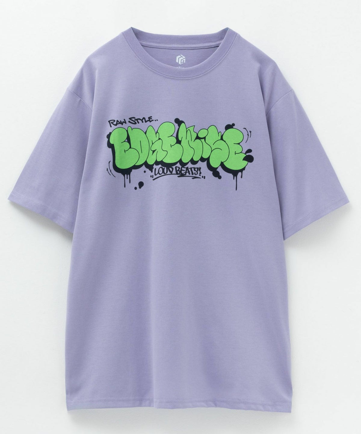 T-GRAPHICS ストリートロゴプリント半袖Tシャツ メンズ ネコポス 対応商品