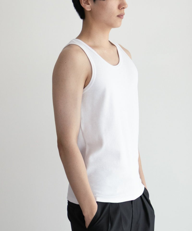 NAVY テレコタンクトップ メンズ メール便 対応商品商品画像-6