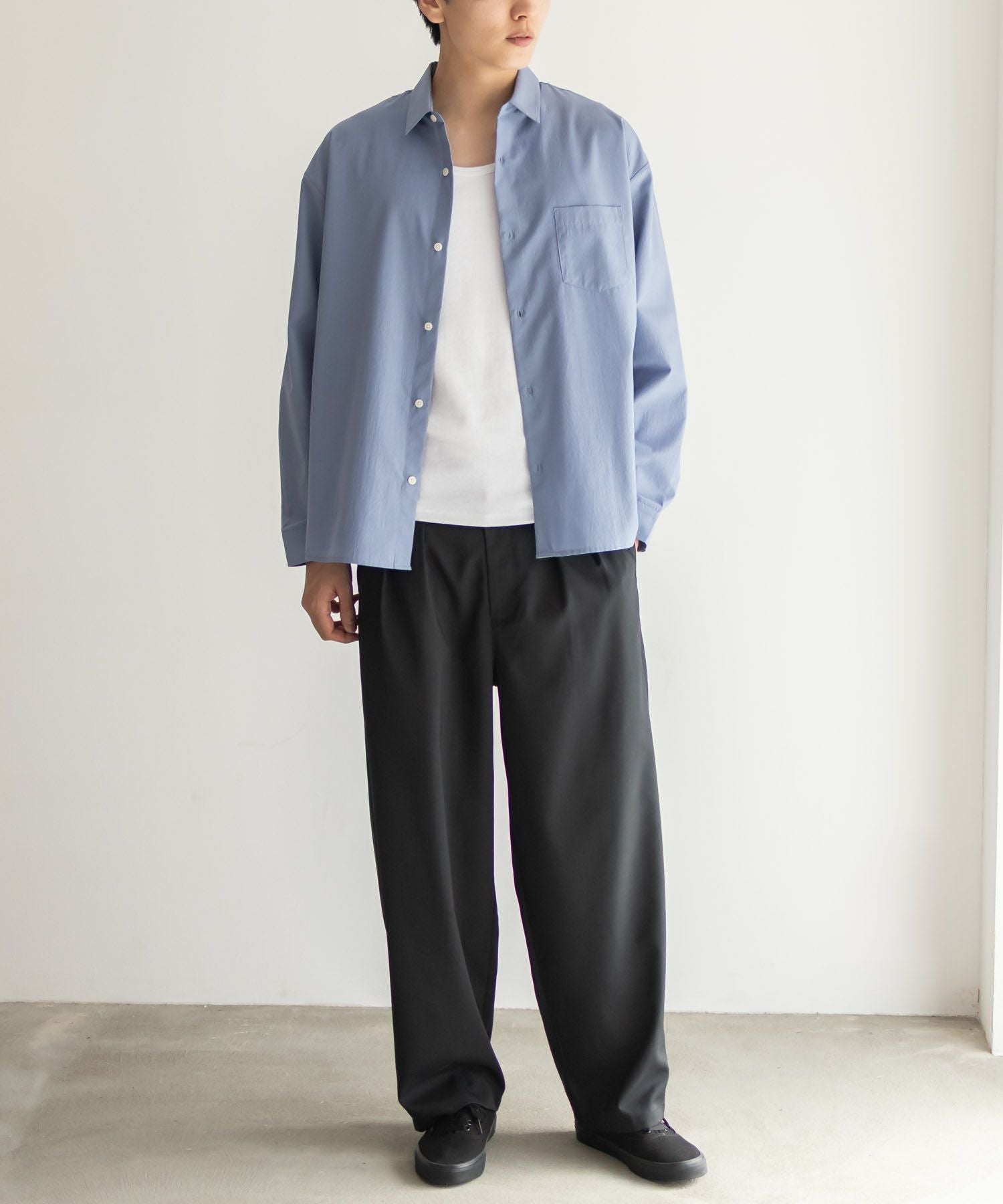 NAVY テレコタンクトップ メンズ