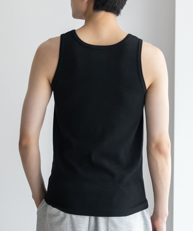 NAVY  テレコタンクトップ メンズ メール便 対応商品商品画像-21