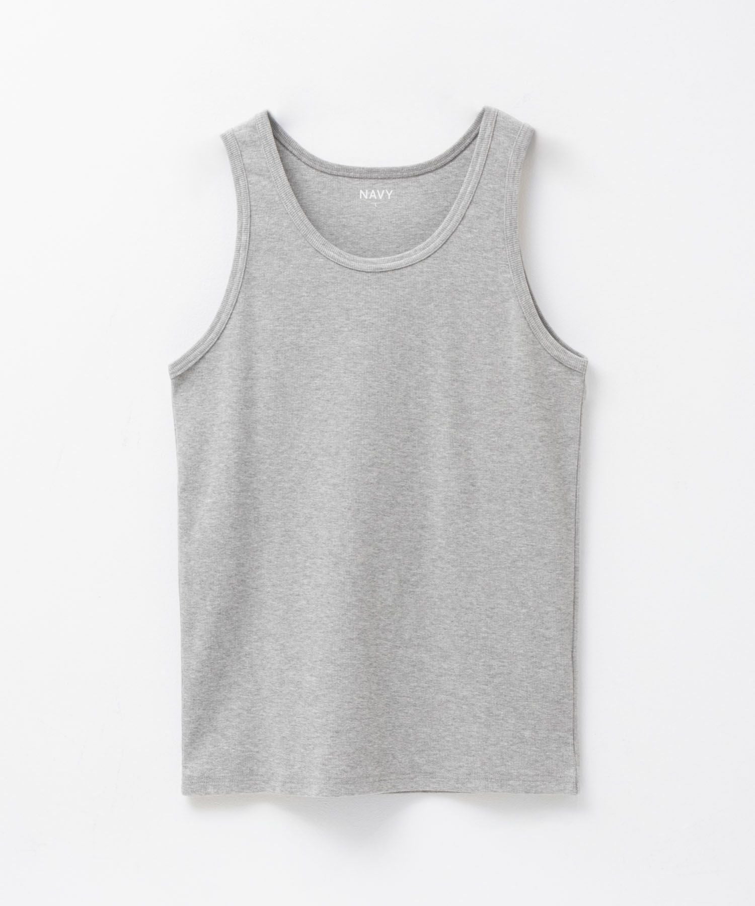 NAVY テレコタンクトップ メンズ
