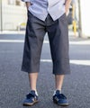 NAVY SARARI 裏メッシュドビークロップドパンツ メンズ商品サムネイル-5