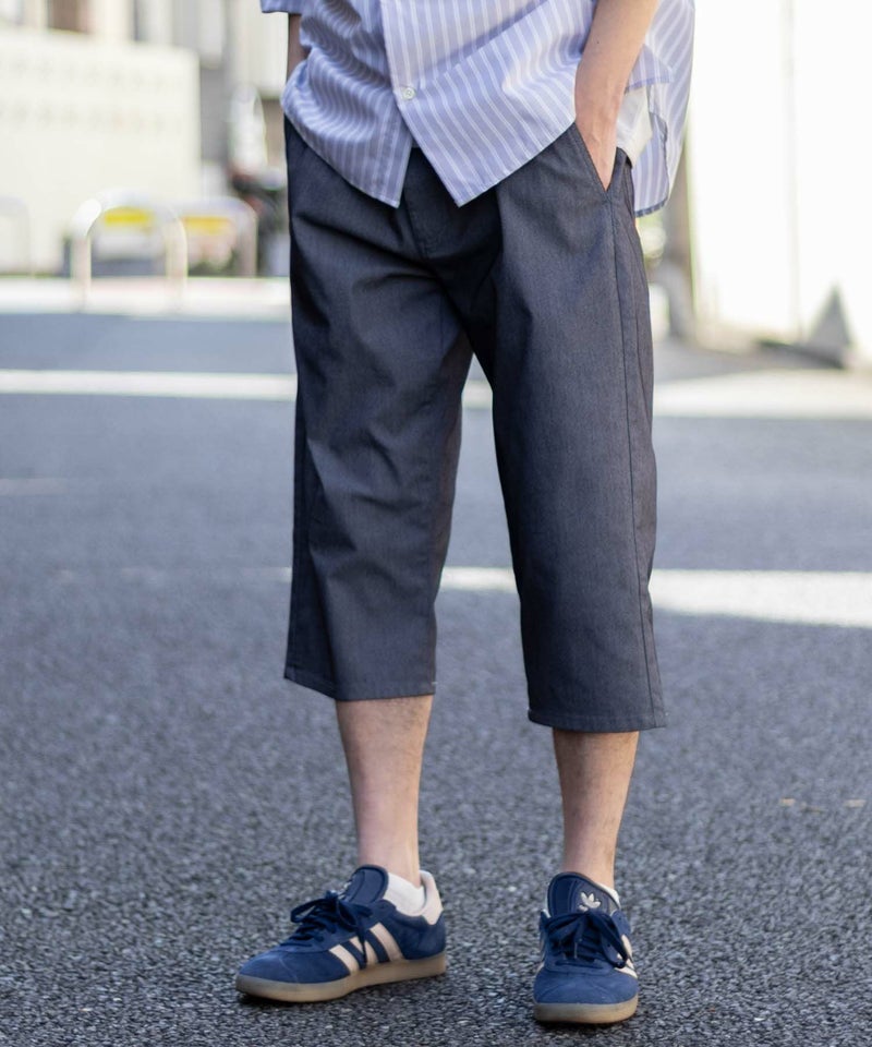 NAVY SARARI 裏メッシュドビークロップドパンツ メンズ商品画像-6