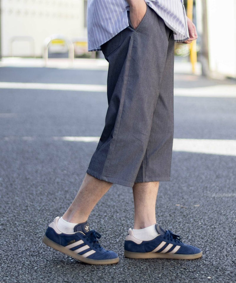 NAVY SARARI 裏メッシュドビークロップドパンツ メンズ商品画像-8