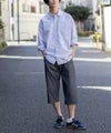 NAVY SARARI 裏メッシュドビークロップドパンツ メンズ商品サムネイル-10