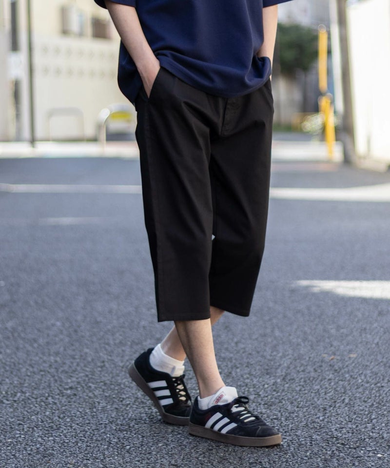 NAVY SARARI 裏メッシュドビークロップドパンツ メンズ商品画像-12