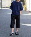 NAVY SARARI 裏メッシュドビークロップドパンツ メンズ商品サムネイル-14