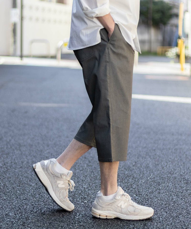 NAVY SARARI 裏メッシュドビークロップドパンツ メンズ商品画像-17