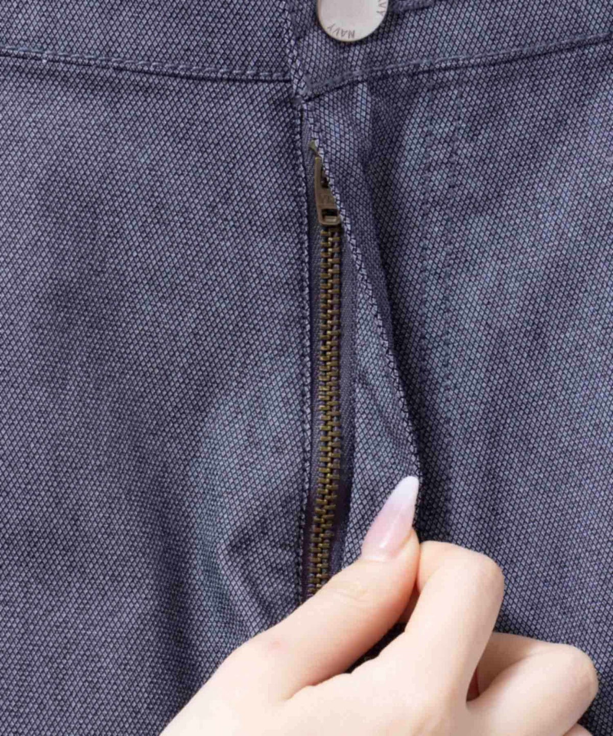 NAVY SARARI 裏メッシュドビークロップドパンツ メンズ