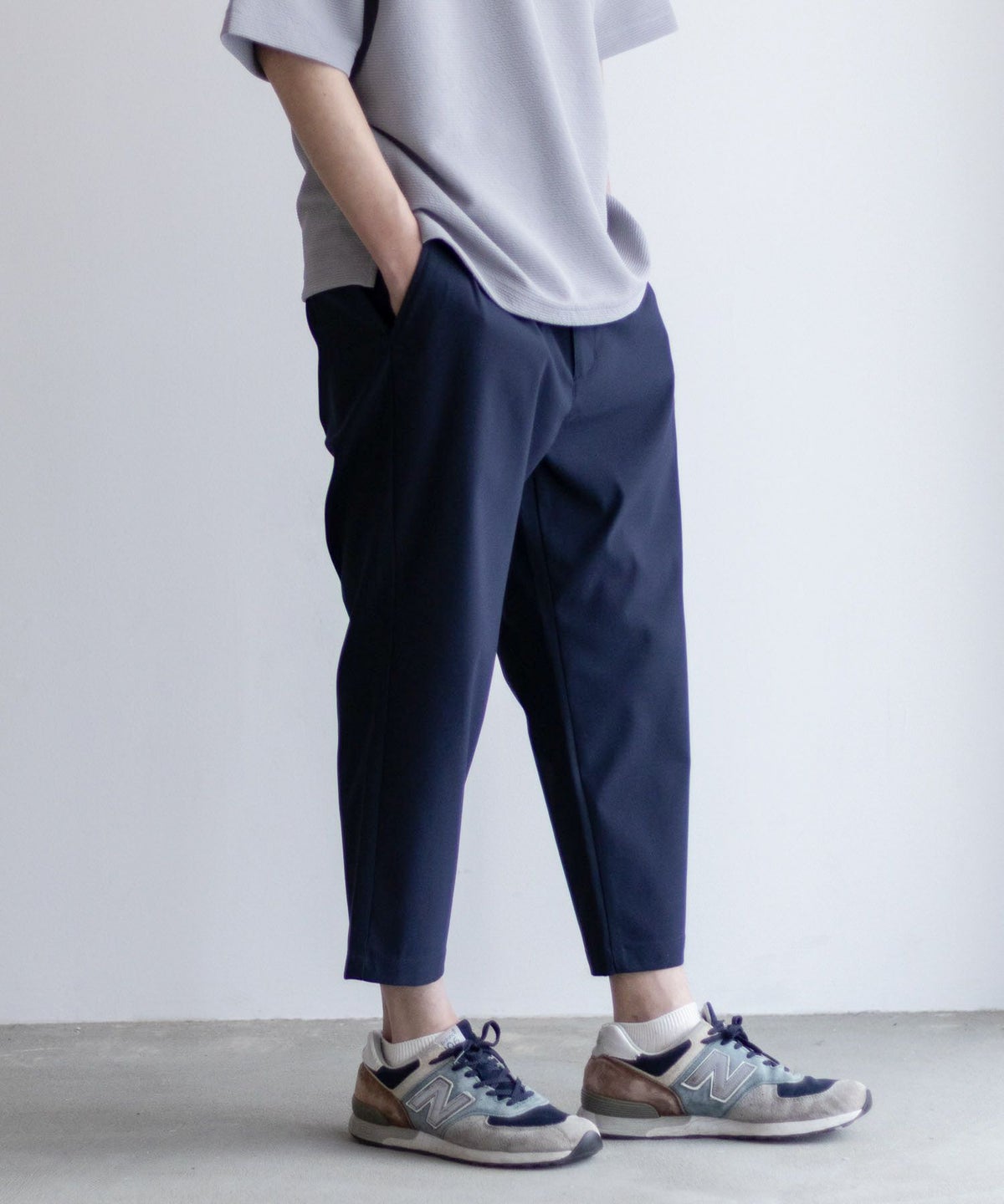 NAVY 毎日はきたくなるラクラクパンツ 「マイラク」クロップドパンツ メンズ