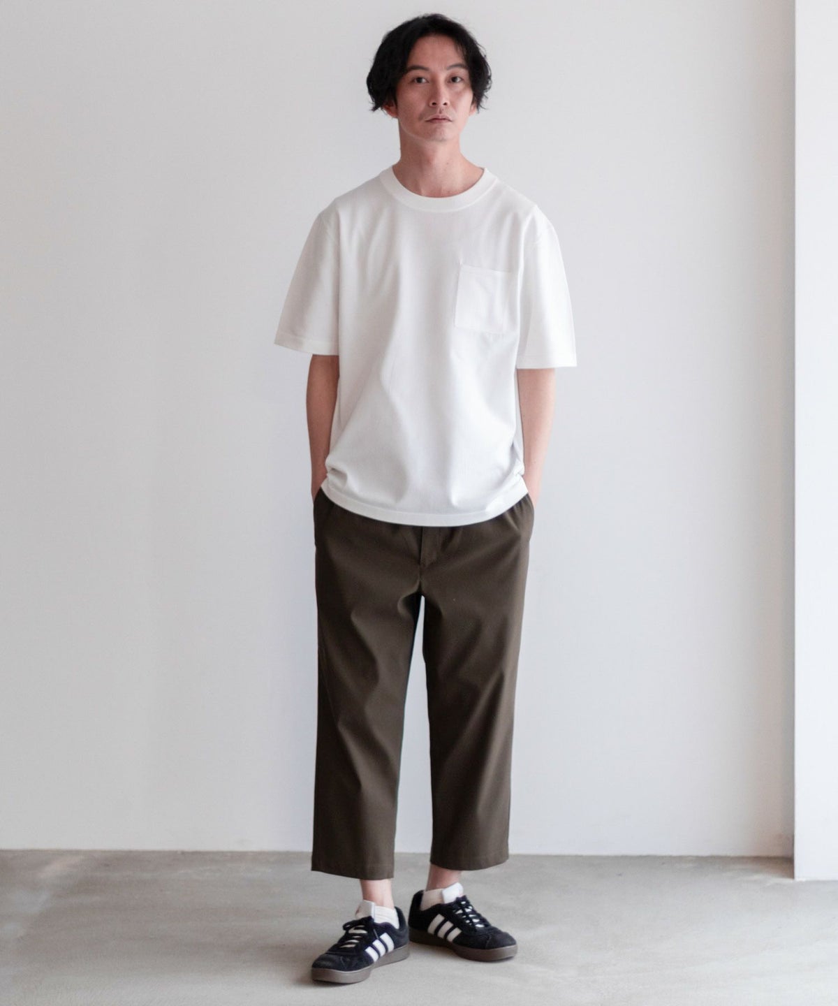 NAVY 毎日はきたくなるラクラクパンツ 「マイラク」クロップドパンツ メンズ