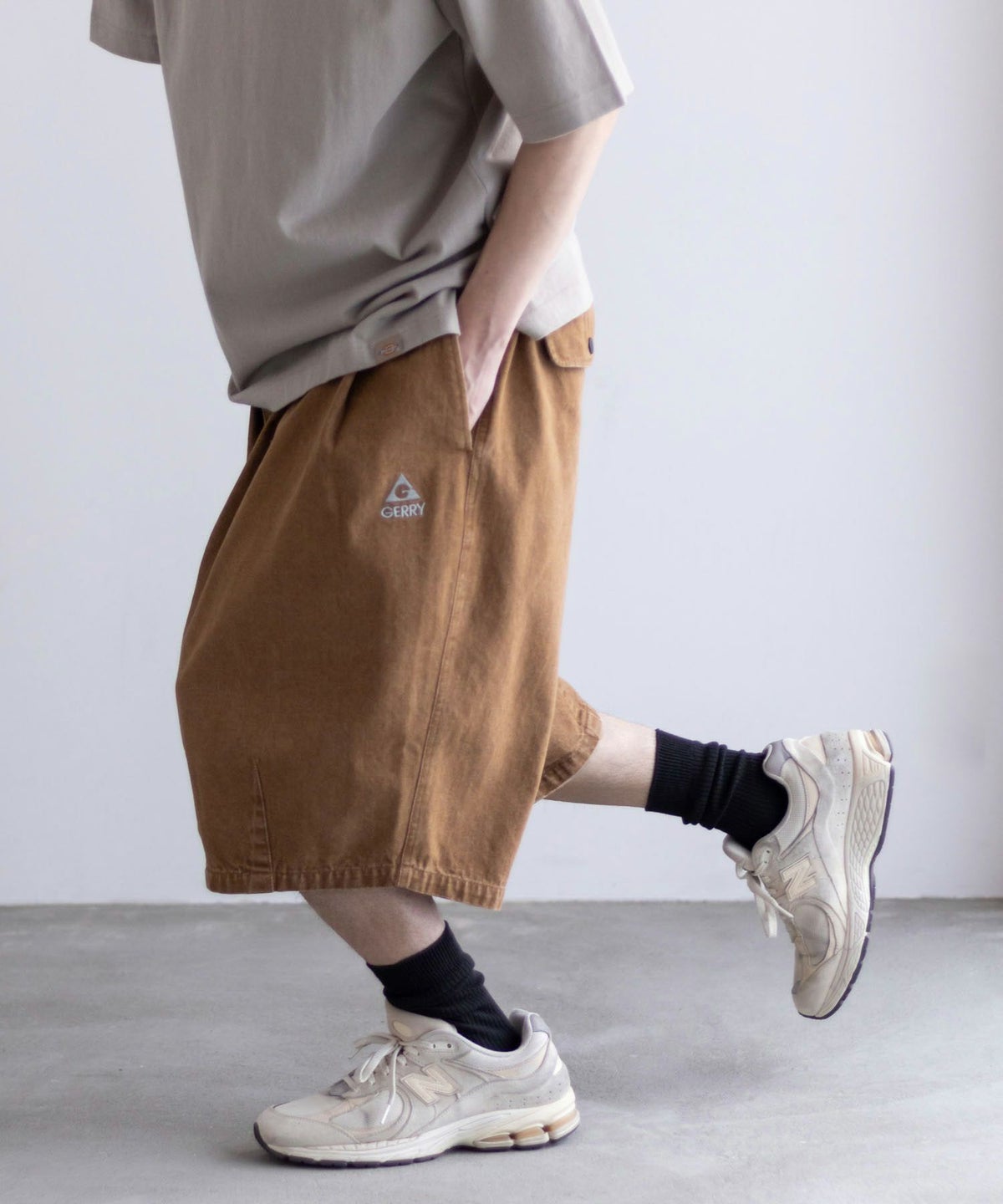 【WEB限定】GERRY タックワイドショートパンツ メンズ