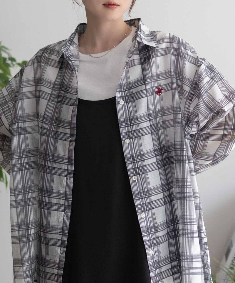 BEVERLY HILLS POLO CLUB シアー長袖シャツ レディース商品画像-7