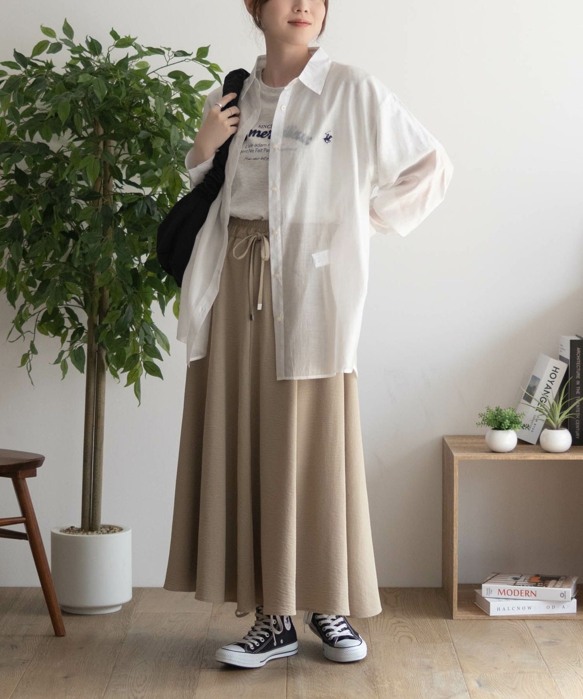 BEVERLY HILLS POLO CLUB シアー長袖シャツ レディース