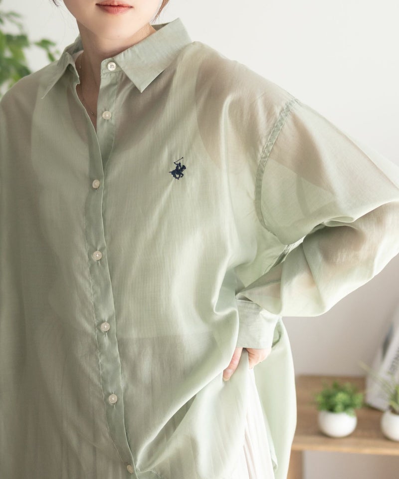 BEVERLY HILLS POLO CLUB  シアー長袖シャツ レディース商品画像-20