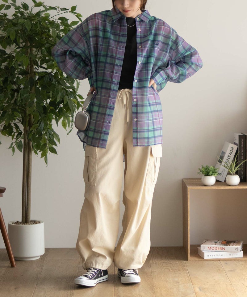 BEVERLY HILLS POLO CLUB  シアー長袖シャツ レディース商品画像-24