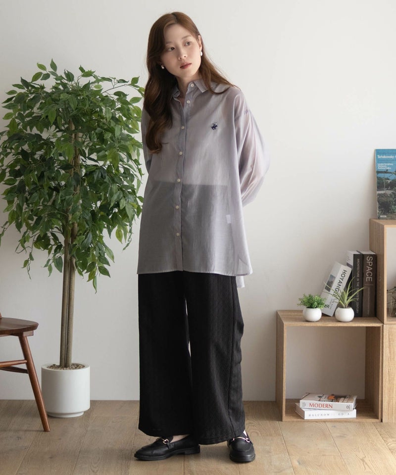 BEVERLY HILLS POLO CLUB  シアー長袖シャツ レディース商品画像-37