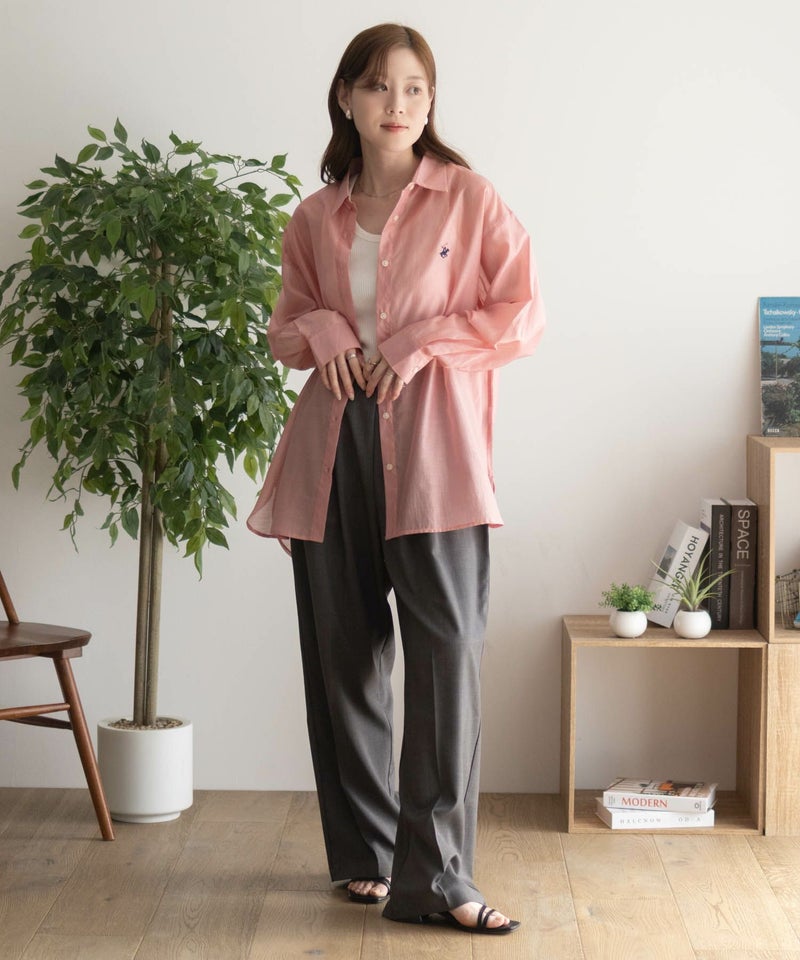 BEVERLY HILLS POLO CLUB シアー長袖シャツ レディース商品画像-38