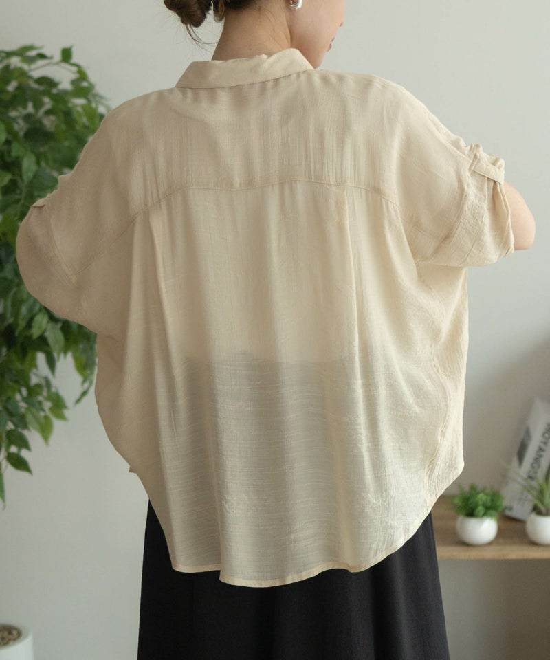 nAvy 袖リボン前開きシャツ レディース商品画像-9