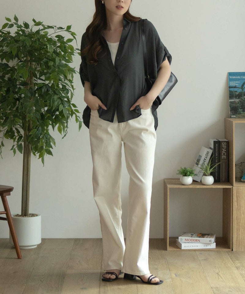 nAvy 袖リボン前開きシャツ レディース商品画像-15