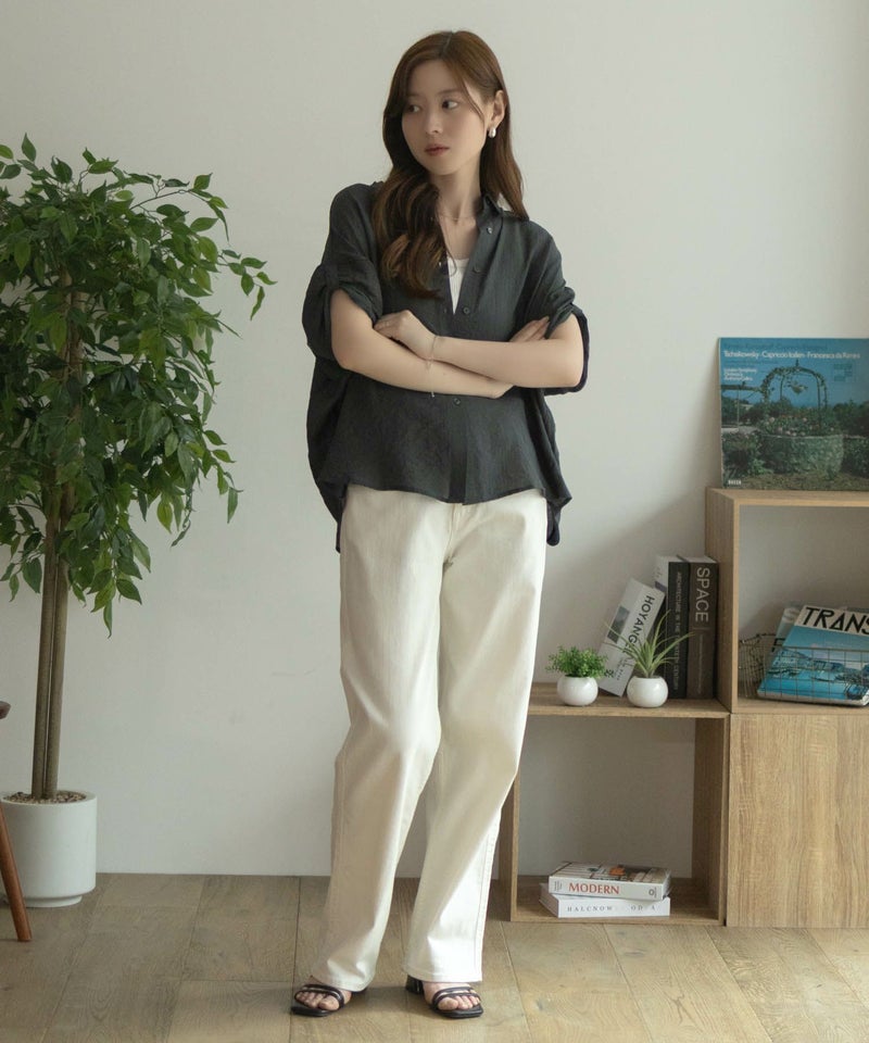 nAvy 袖リボン前開きシャツ レディース商品画像-30