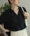 nAvy 5分袖スキッパーブラウス レディース商品サムネイル-2