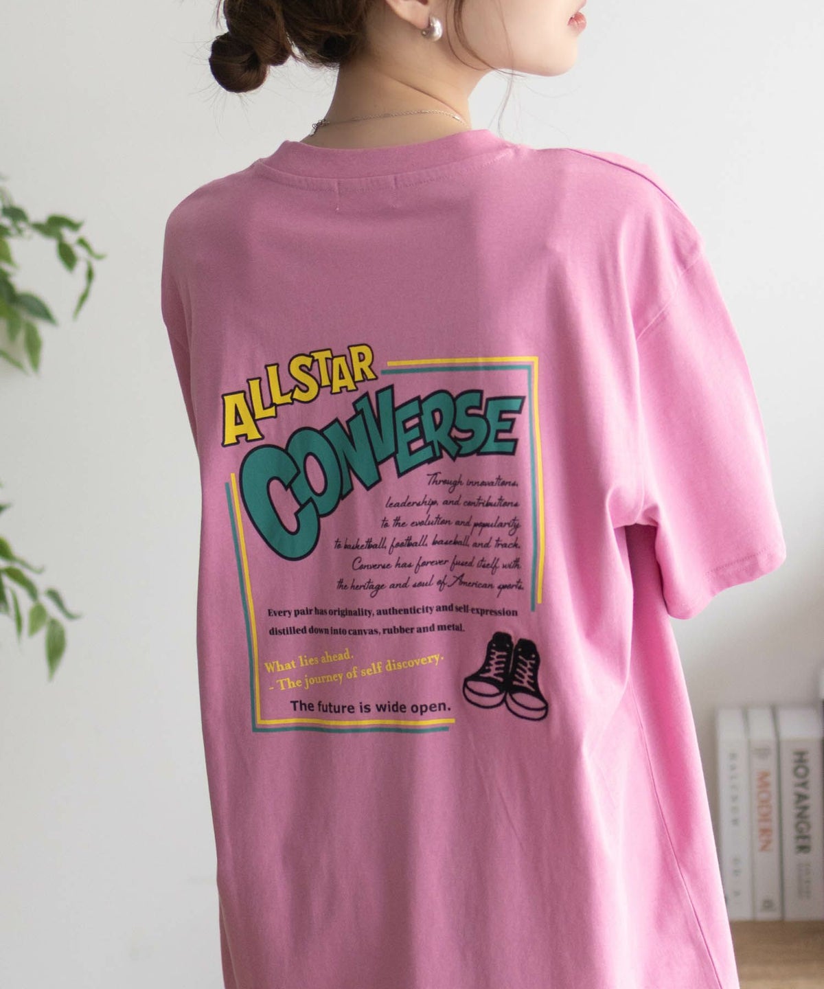 CONVERSE バックBOXプリントTシャツ レディース ネコポス 対応商品