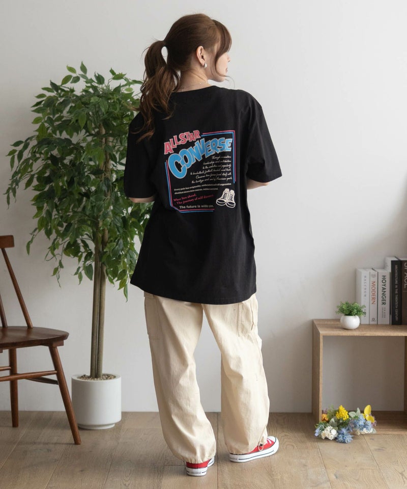 CONVERSE  バックBOXプリントTシャツ レディース メール便 対応商品商品画像-36