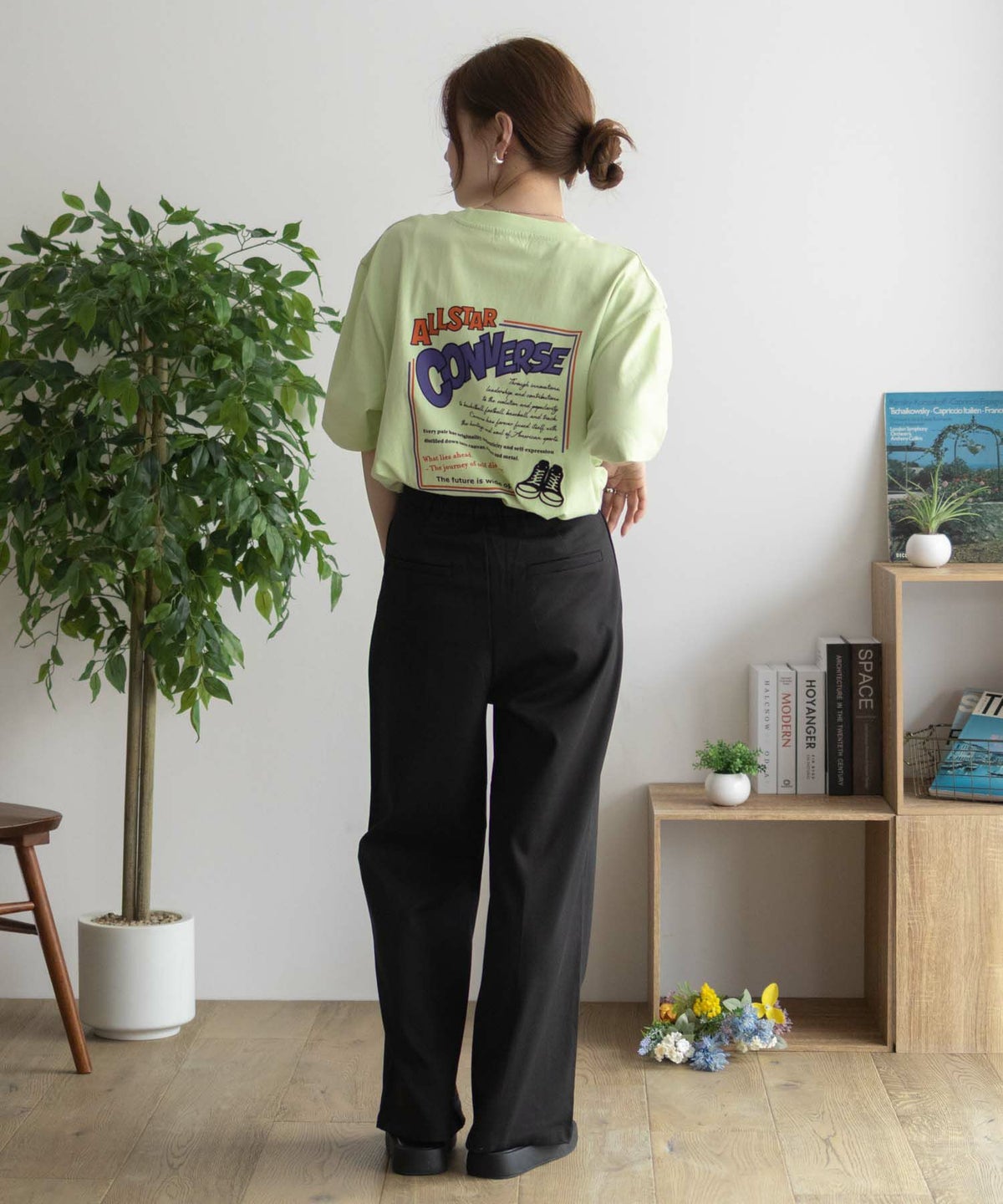 CONVERSE バックBOXプリントTシャツ レディース ネコポス 対応商品