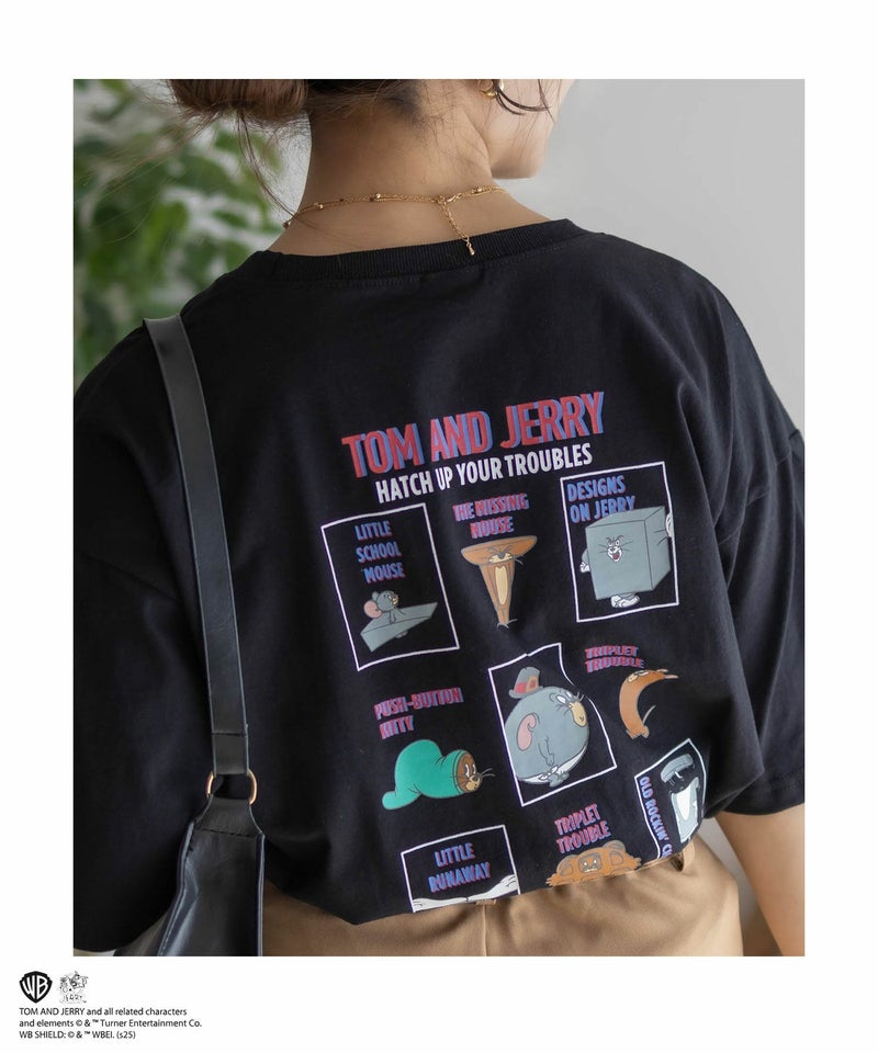 Tom and Jerry プリントTシャツ レディース メール便 対応商品商品画像-1