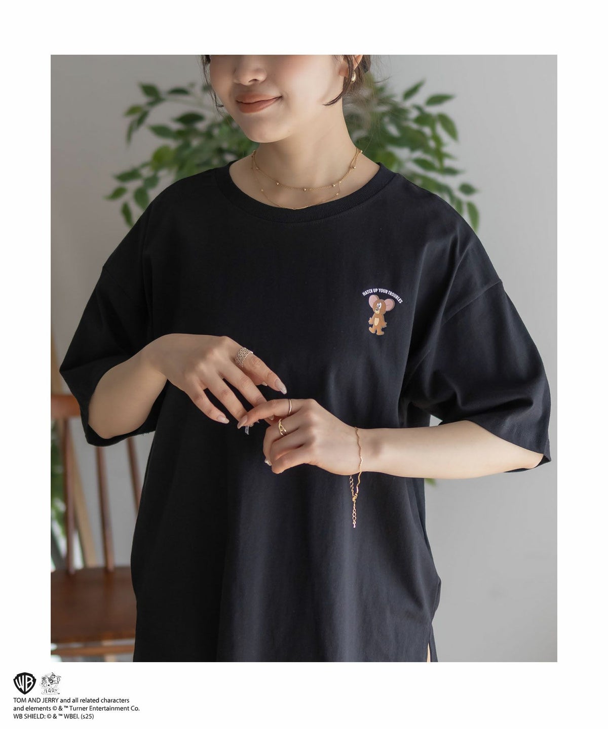 Tom and Jerry プリントTシャツ レディース ネコポス 対応商品