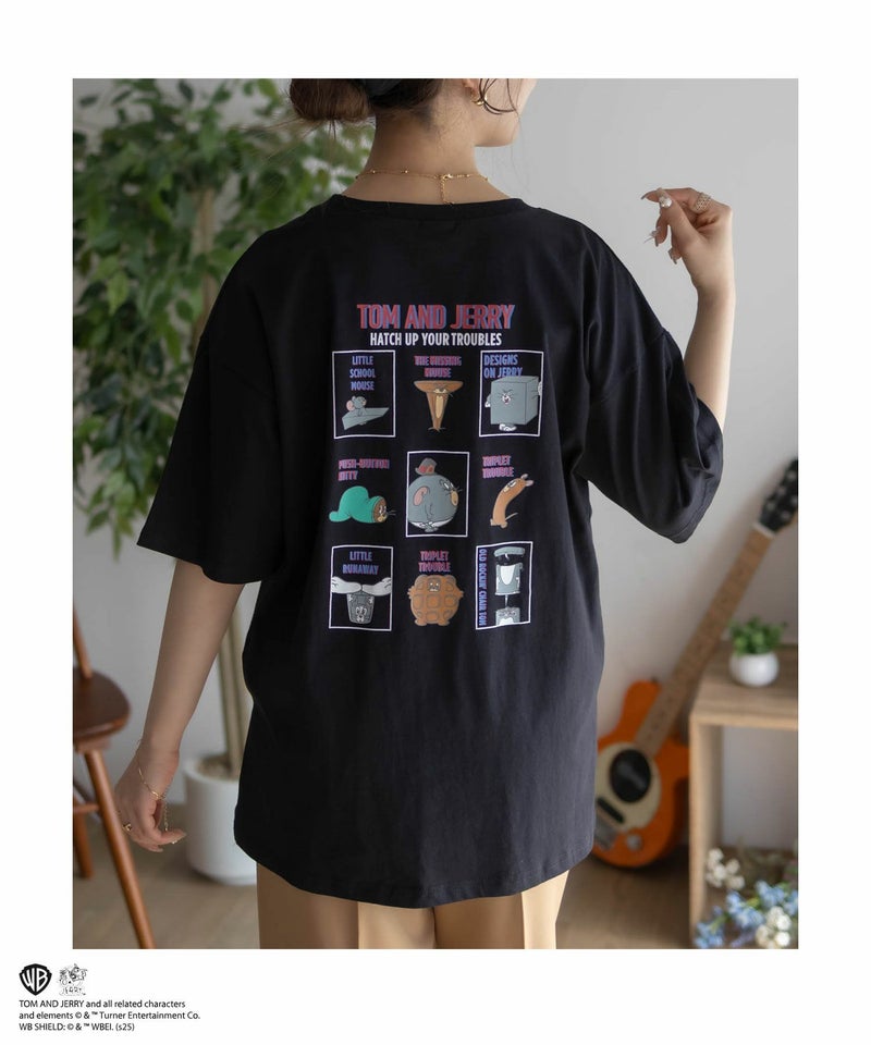 Tom and Jerry プリントTシャツ レディース メール便 対応商品商品画像-9