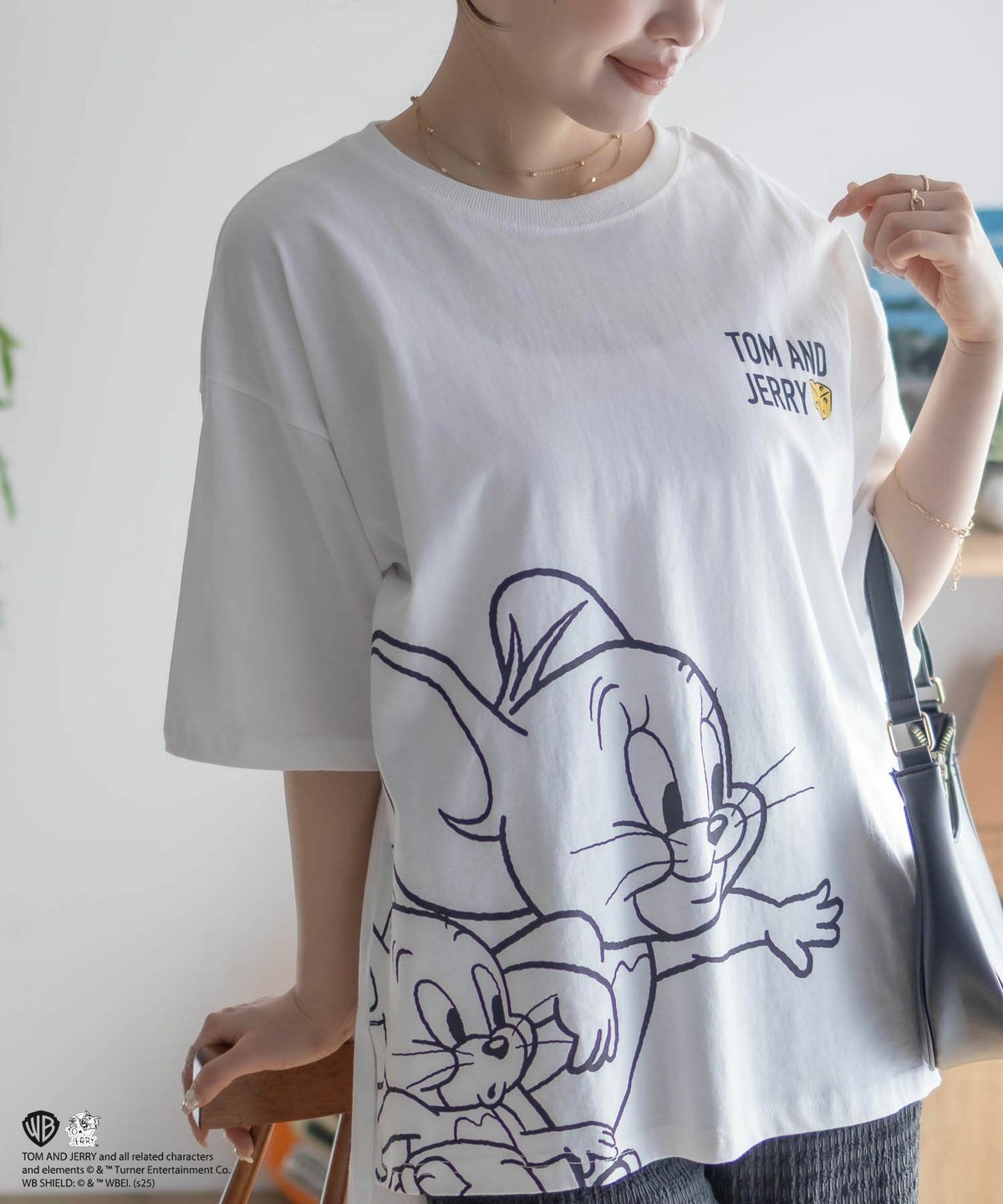 Tom and Jerry プリントTシャツ レディース ネコポス 対応商品
