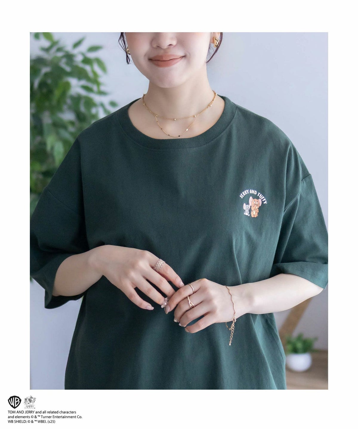 Tom and Jerry プリントTシャツ レディース ネコポス 対応商品