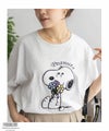 PEANUTS SNOOPY サガラ刺繍Tシャツ レディース メール便 対応商品商品サムネイル-1