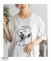 PEANUTS SNOOPY サガラ刺繍Tシャツ レディース メール便 対応商品商品サムネイル-5
