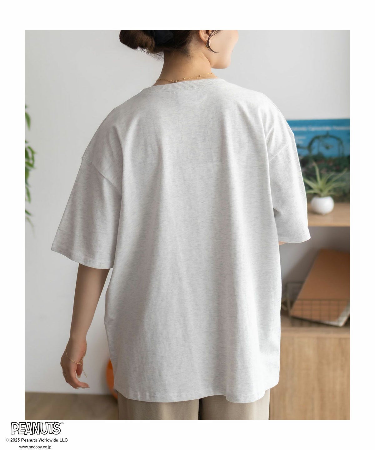 PEANUTS SNOOPY サガラ刺繍Tシャツ レディース ネコポス 対応商品